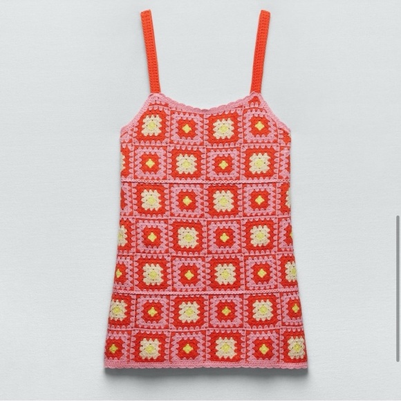 Zara Crochet Women's Summer Mini Dress - Picture 1 of 8